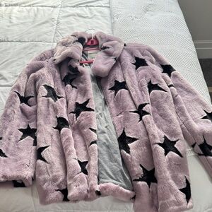 Avec Les Filles Pink Starry Kids Puffer Jacket